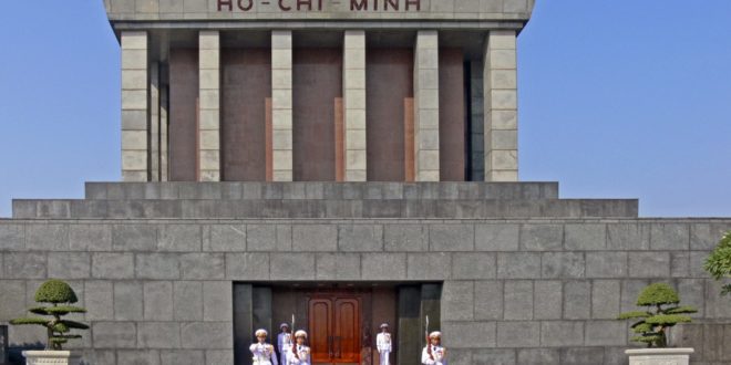 Ho-Chi-Minh-Mausoleum in Hanoi in Vietnam