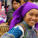 Porträt einer Marktfrau in Vietnam