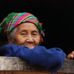 Frau in den Bergen von Laos