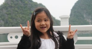 Ein vietnamesisches Mädchen in Vietnam