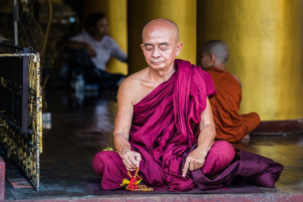 Buddhistischer Mönch in Myanmar, Reisebericht S. Reichmuth