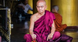 Buddhistischer Mönch in Myanmar, Reisebericht S. Reichmuth